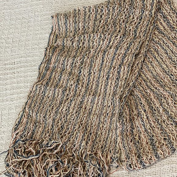 Vintage Open Weave Multi Accent Scarf - Picture 6 of 7